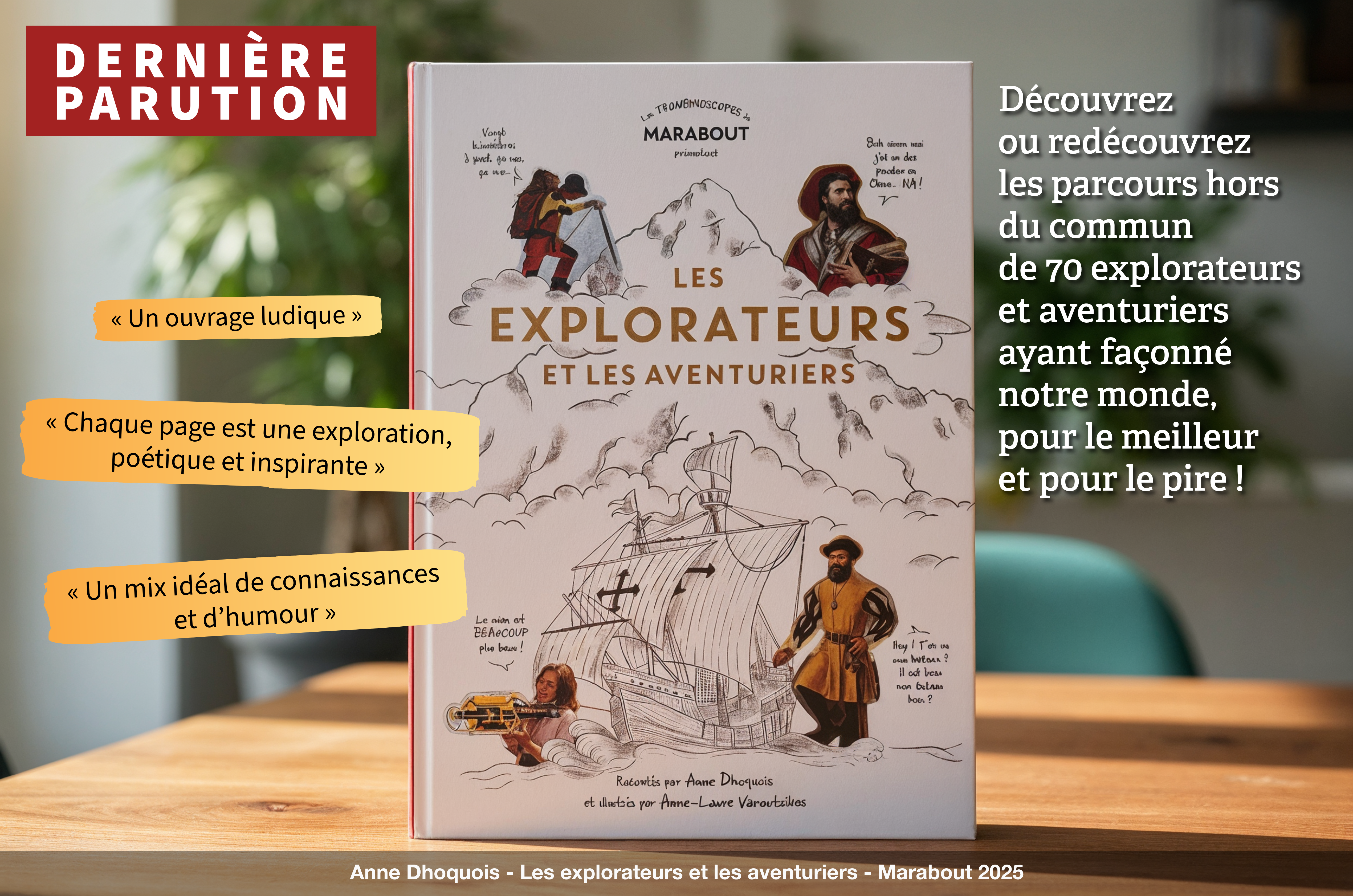 Les explorateurs et les aventuriers - Anne Dhoquois - Marabout 2025
